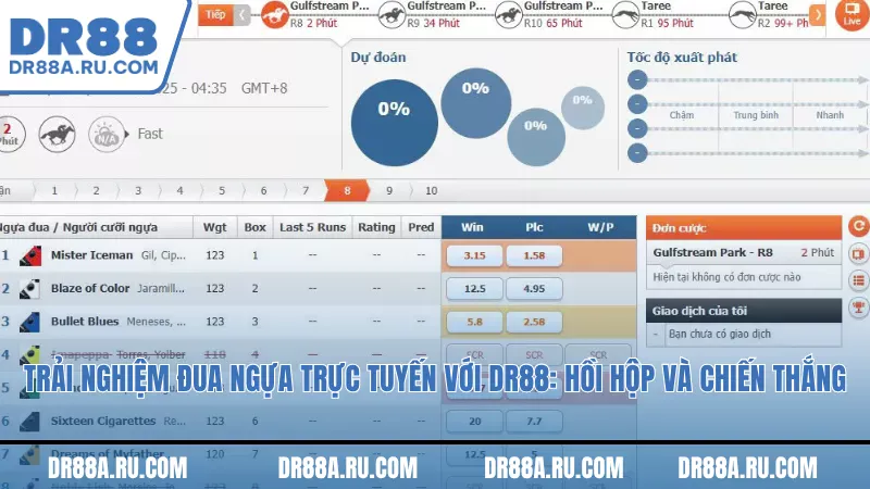 Trải nghiệm đua ngựa trực tuyến với Dr88: Hồi hộp và chiến thắng Trải nghiệm đua ngựa trực tuyến với Dr88: Hồi hộp và chiến thắng